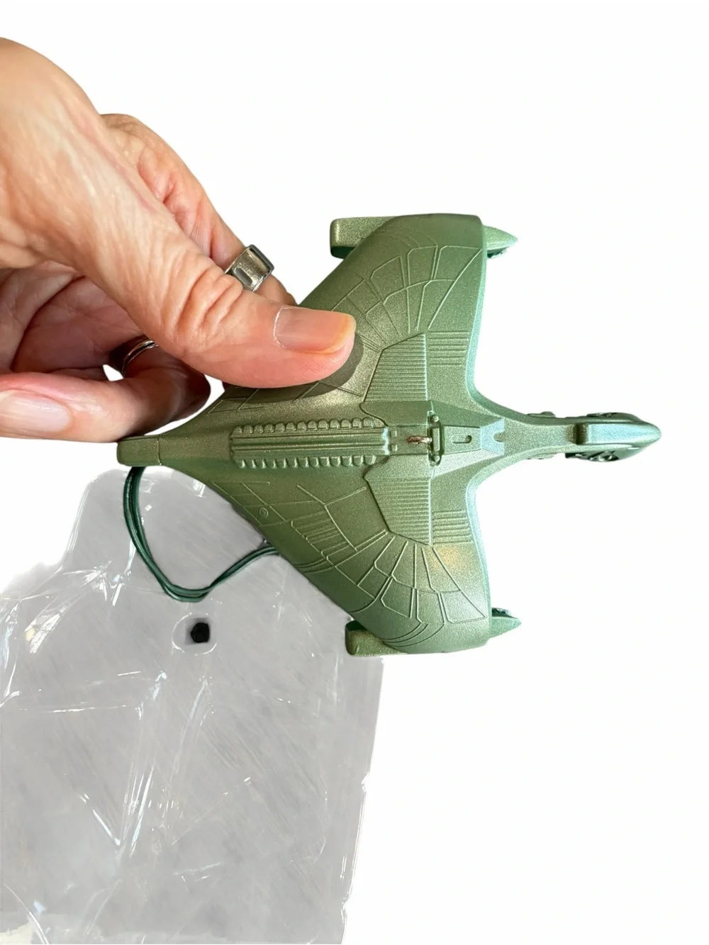 1995 Hallmark Star Trek Romulan Warbird Magic Light Ornament TNG Box